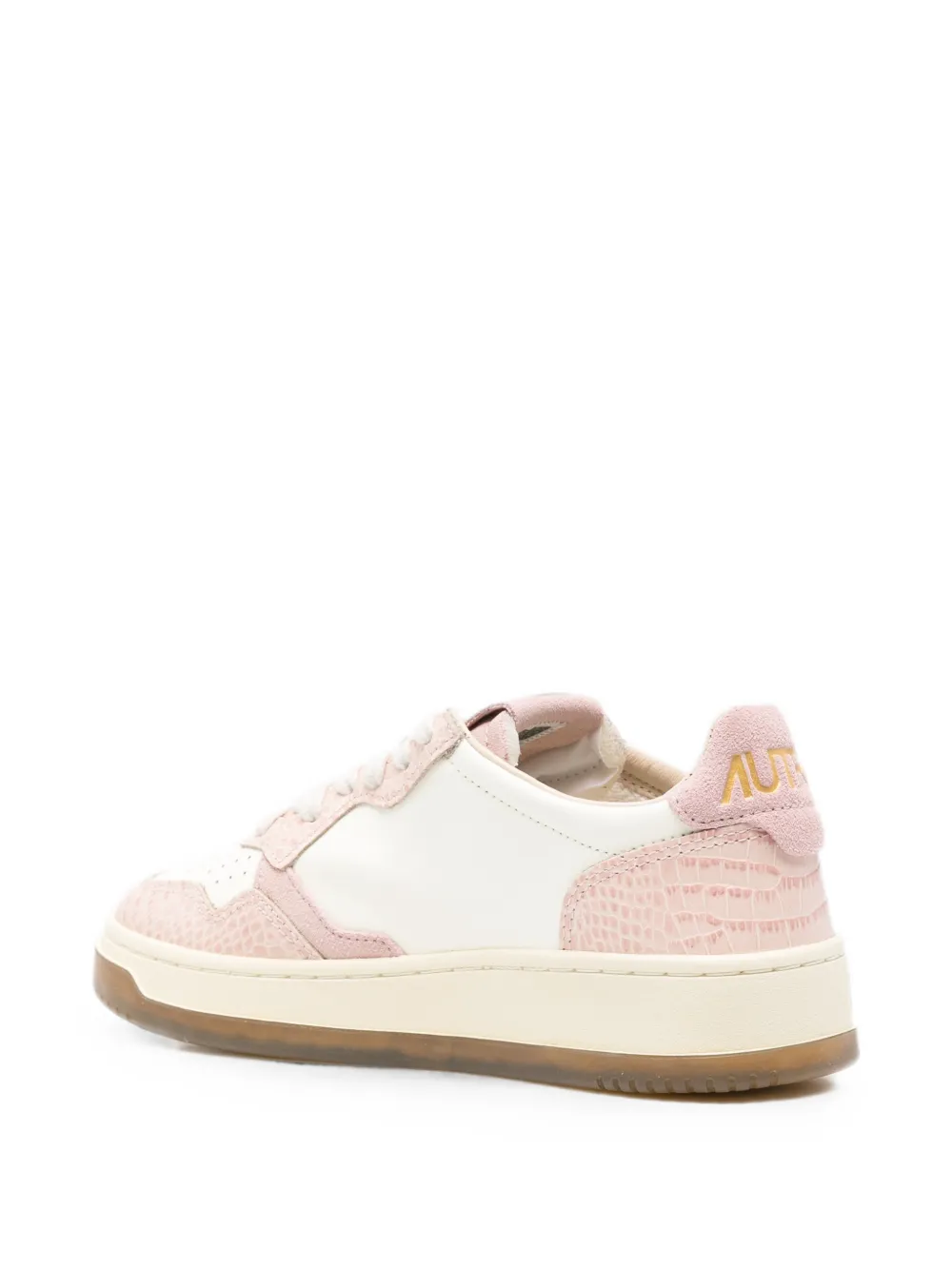 Autry Medalist croc-effect sneakers Beige