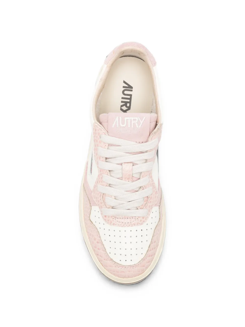 Autry Medalist croc-effect sneakers Beige