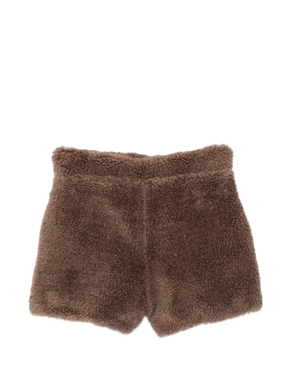 Douuod Kids Shorts met fleece-textuur en zak Bruin
