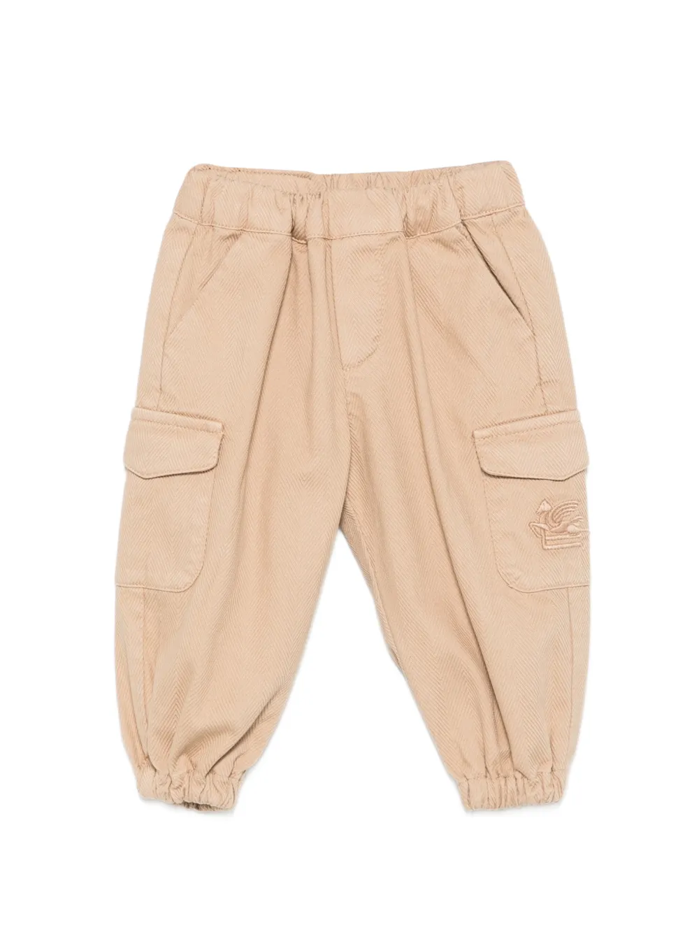 ETRO KIDS herringbone trousers - Toni neutri