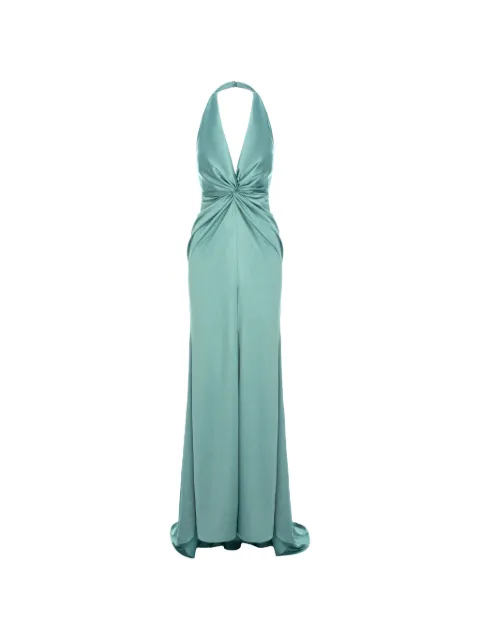 ROSERRY Sienna twist-front halterneck maxi dress