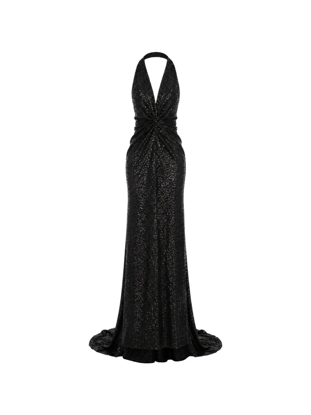 ROSERRY Sienna sequin-embellished halterneck maxi dress - Nero