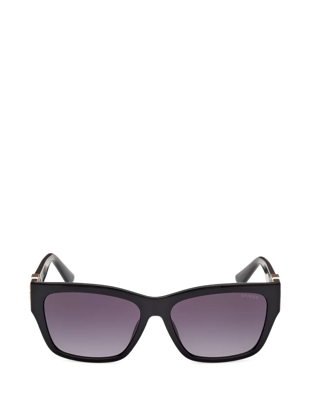 GUESS EYEWEAR logo-plaque rectangle-frame sunglasses Zwart