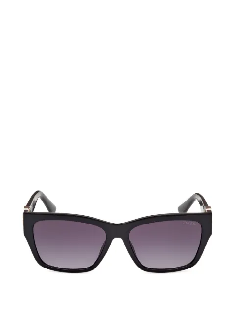 GUESS EYEWEAR logo-plaque rectangle-frame sunglasses