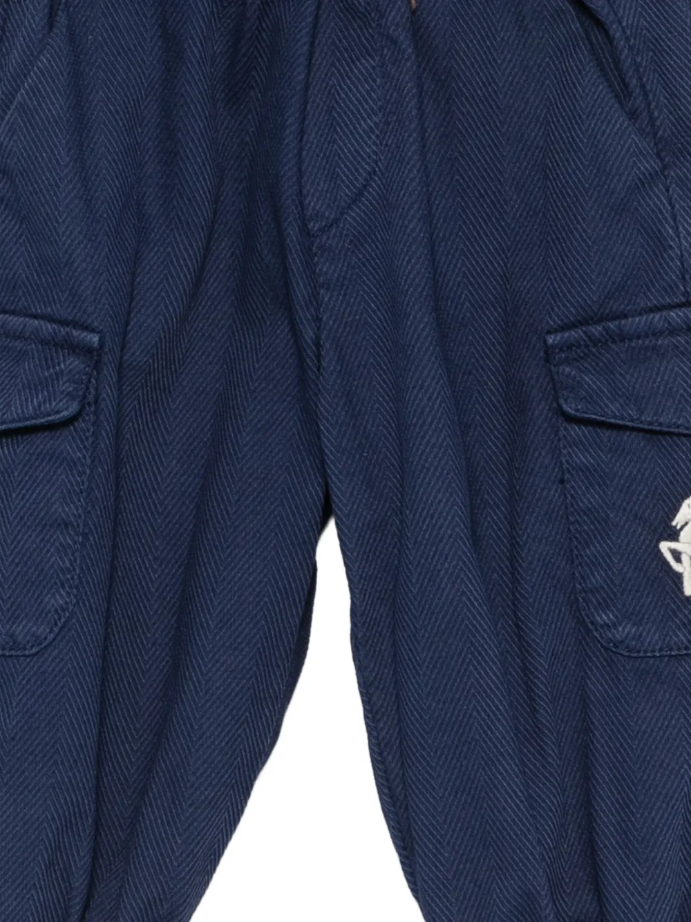 ETRO KIDS Broek met visgraatpatroon Blauw