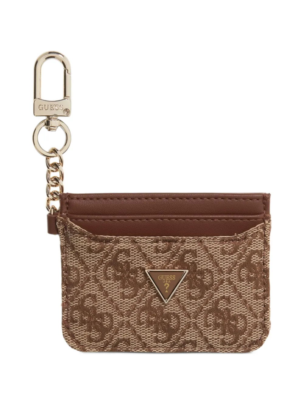 Guess Usa Logo Wallet In Brown