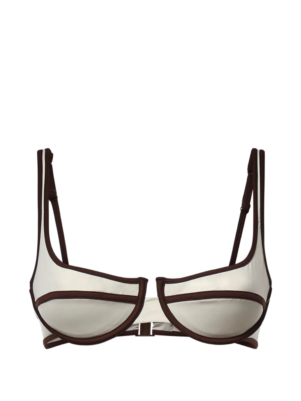 MC2 Saint Barth Amira String underwired contrast-trim bikini top