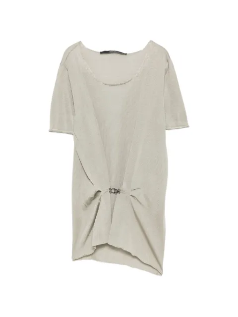 Lanvin Pre-Owned blouse drapée à fermoir crochet (2004)