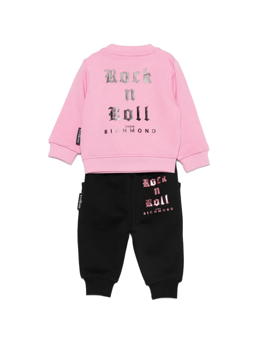 John Richmond Junior Trainingspak met logoprint Roze