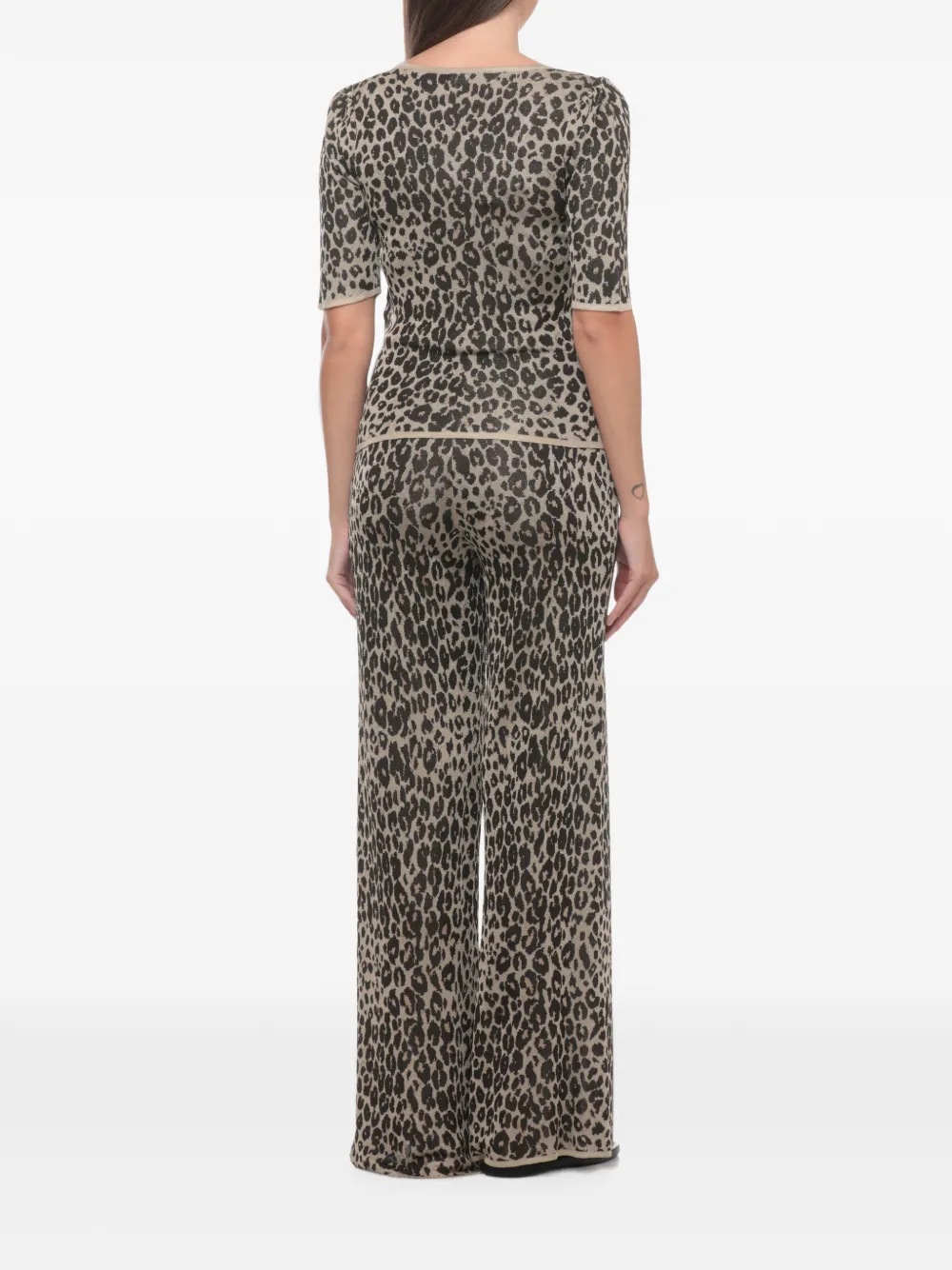 Marella leopard-print T-shirt Beige