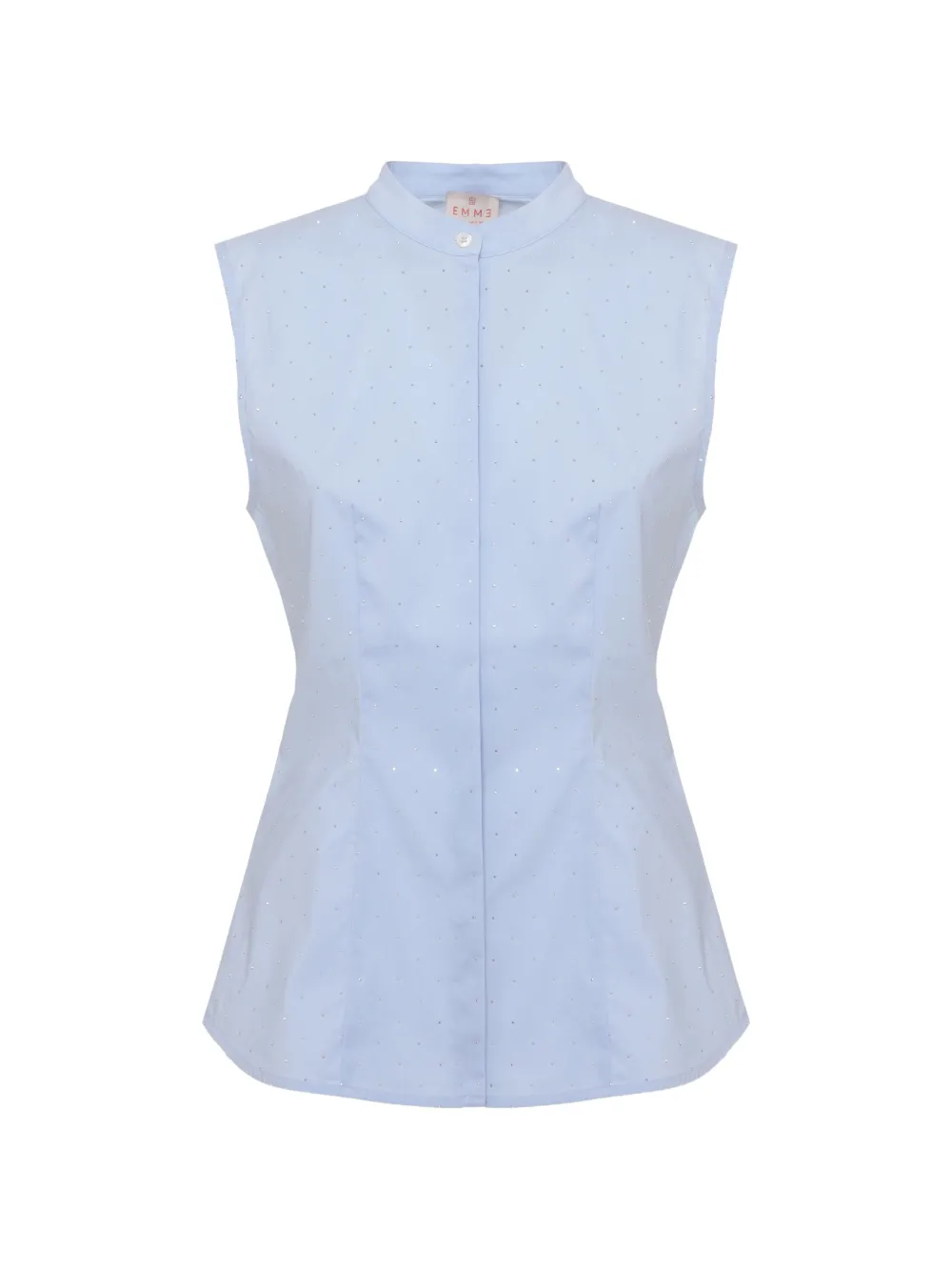 EMME strass-embellished sleeveless shirt - Blu