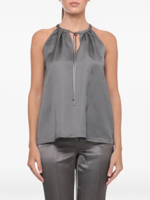 EMME halterneck pleated halterneck blouse