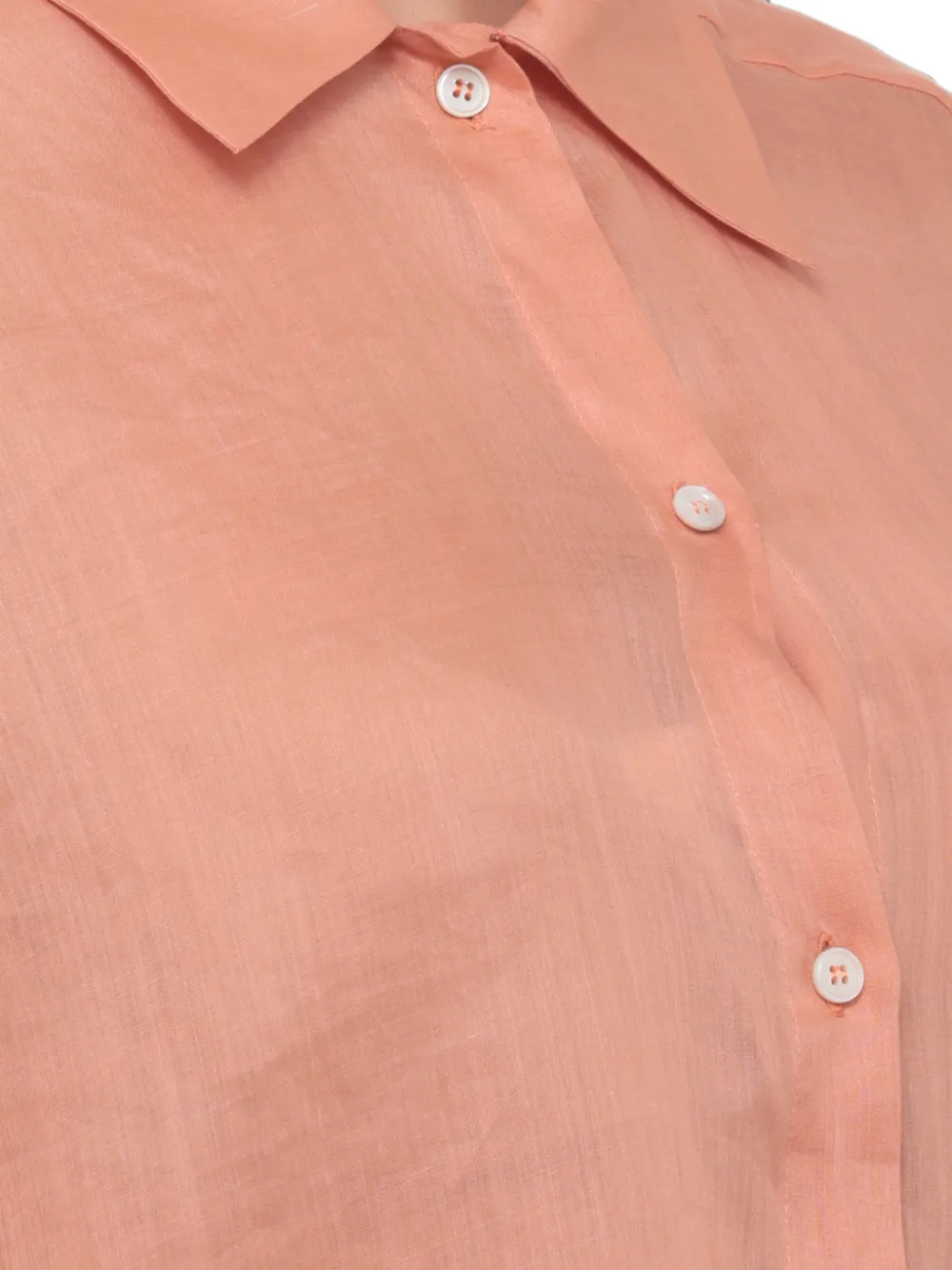 Marella Button-up ramie blouse Roze