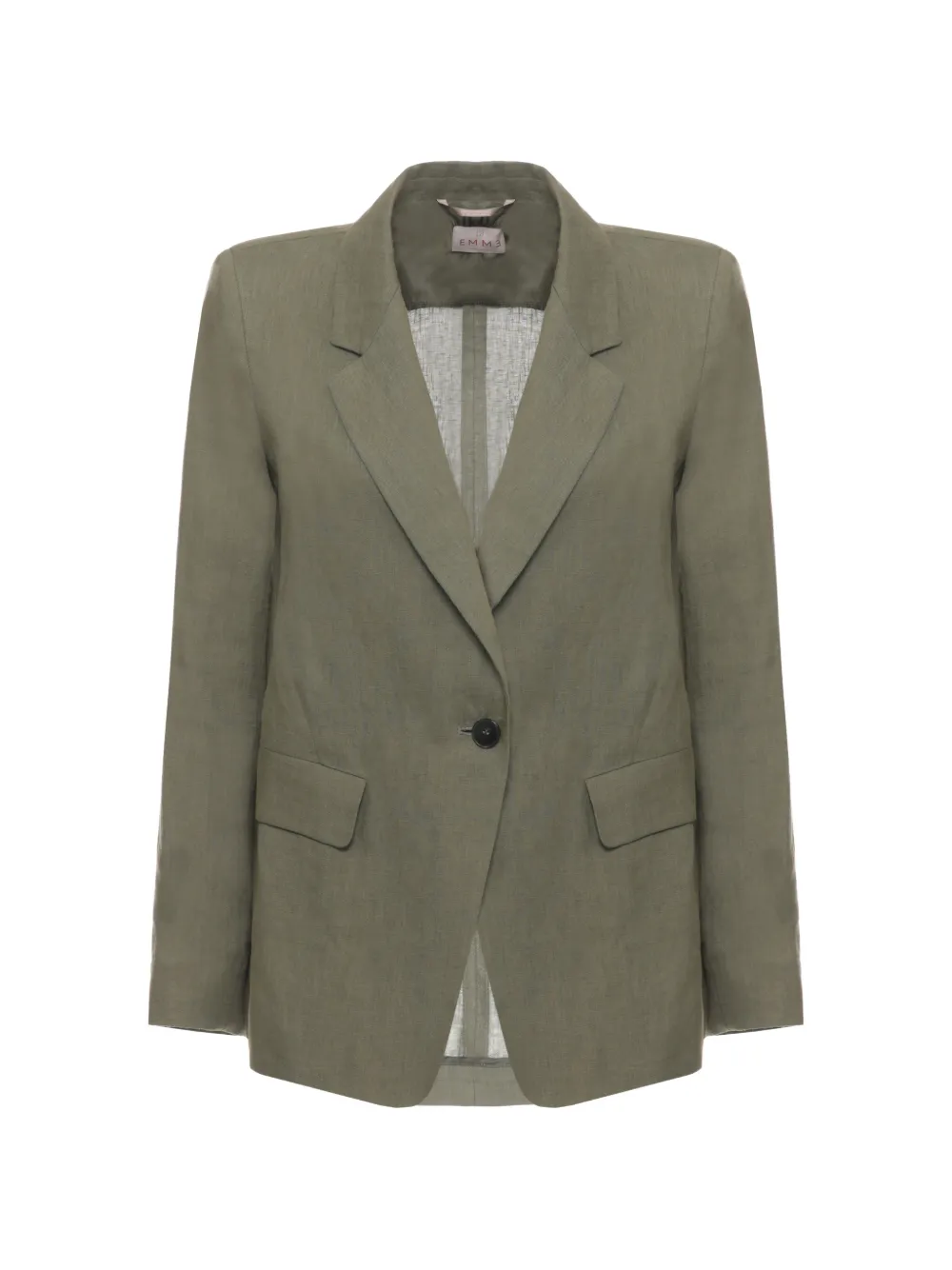 EMME single-breasted notch-lapels jacket - Verde