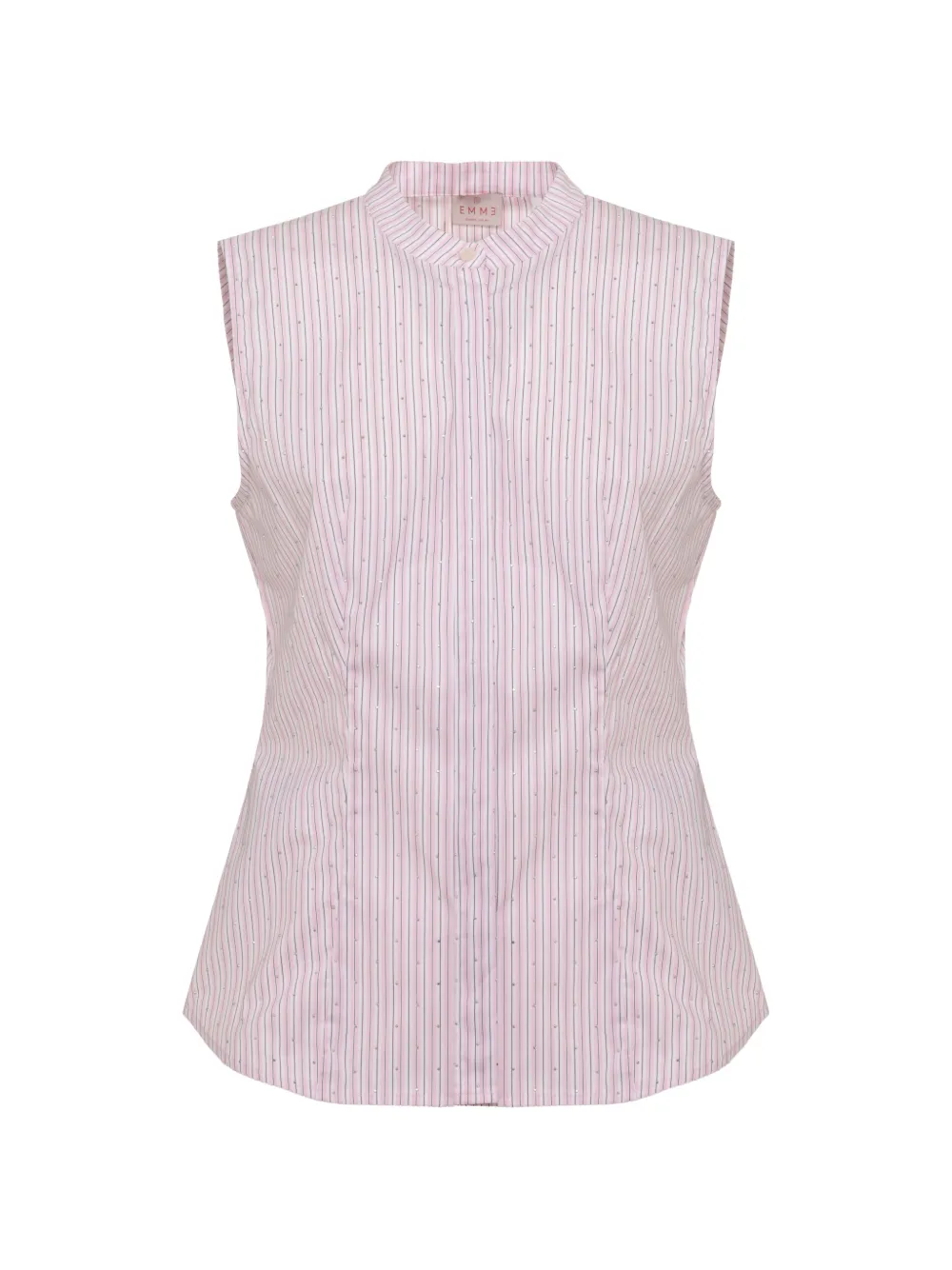 EMME striped crystal-embellished shirt - Rosa