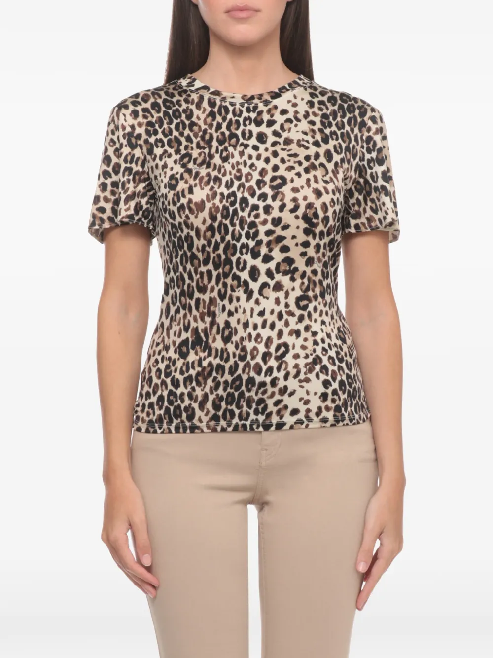 Marella Leopard-print T-shirt In Neutral