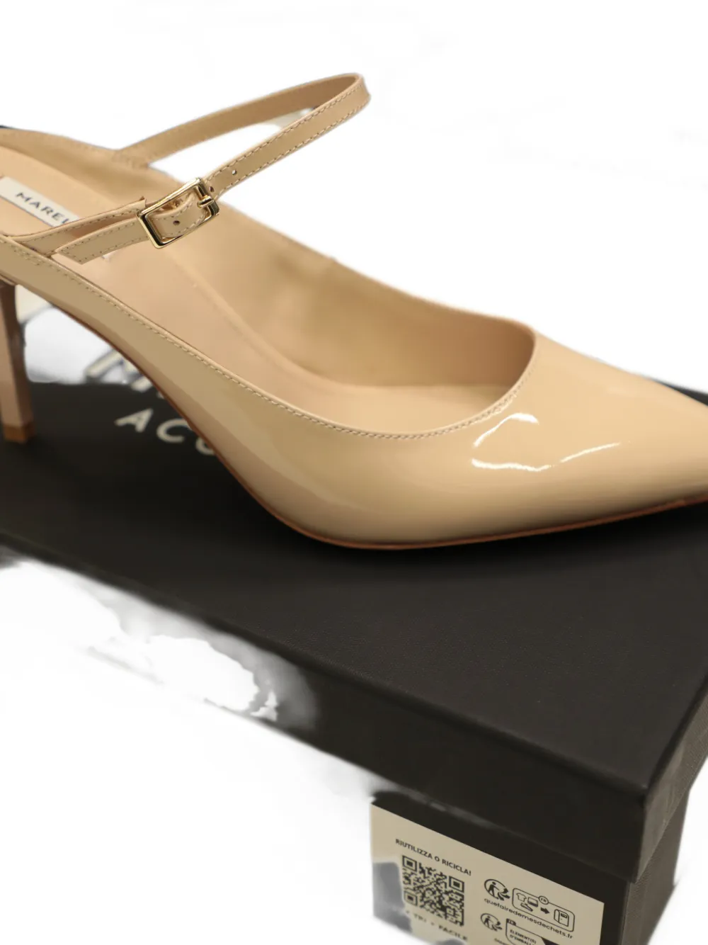 Manila Grace MLAFORTE pumps met puntige neus Beige
