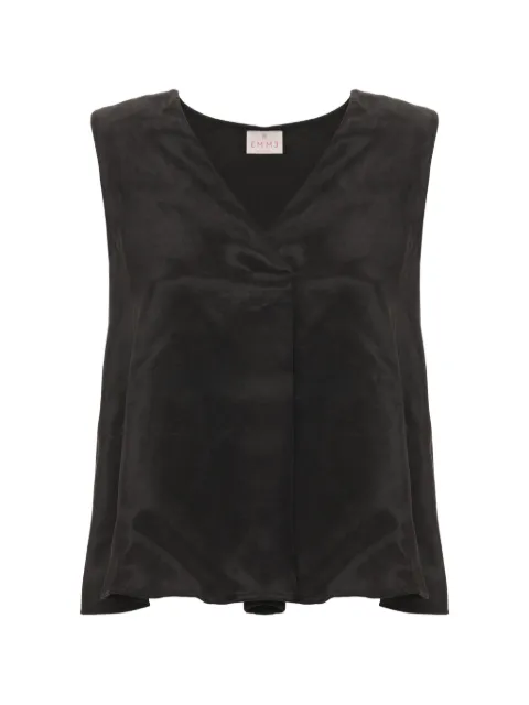 EMME draped V-neck top