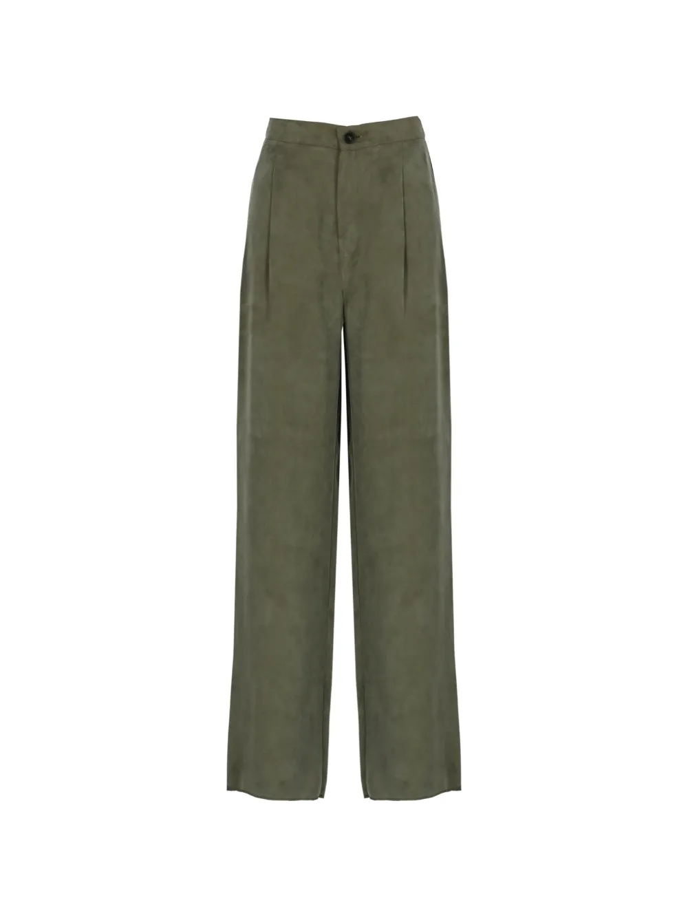 EMME pleated wide-leg trousers - Verde