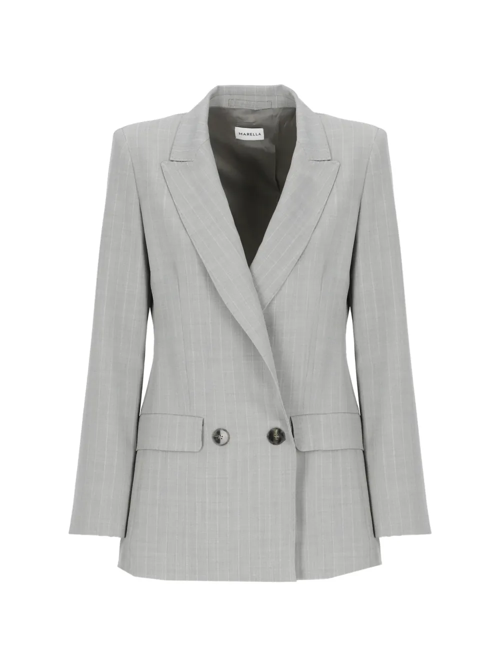 Marella pinstripe double-breasted blazer - Grau