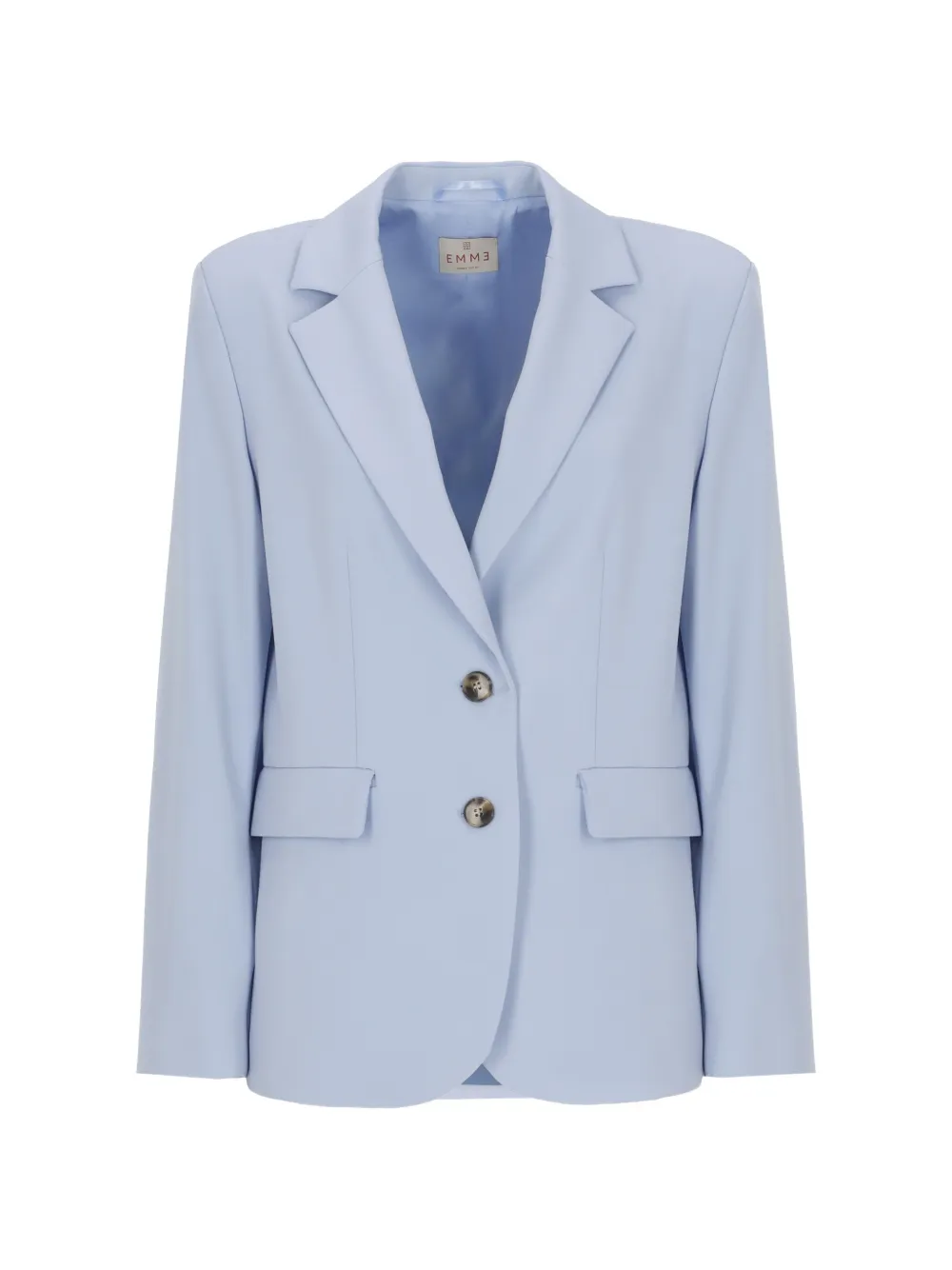 EMME single-breasted notched-lapels blazer - Blu