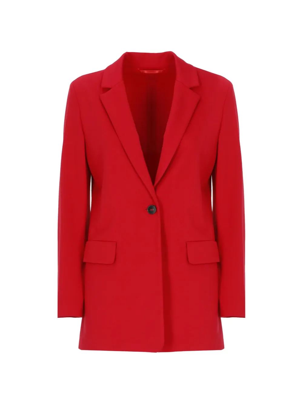 EMME single-breasted notched-lapels blazer - Rosso