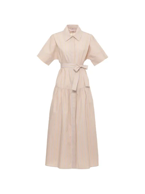 EMME Fauna striped belted midi dress