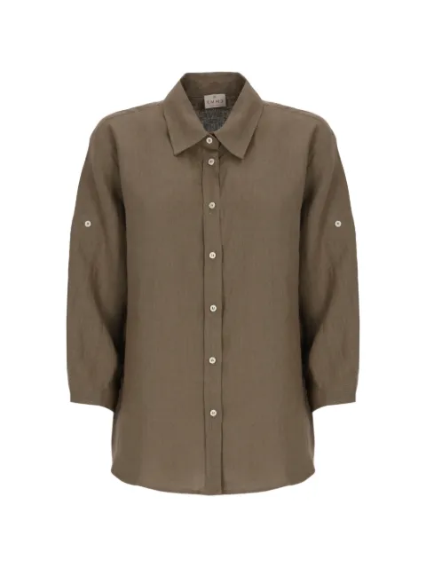 EMME button-up three-quarter-sleeved shirt