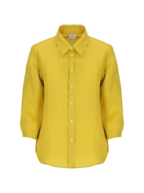 EMME button-up three-quarter-sleeved shirt