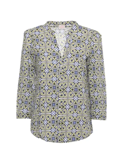 EMME V-neck printed shirt