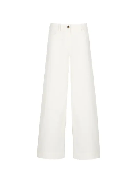 EMME gabardine wide-leg trousers