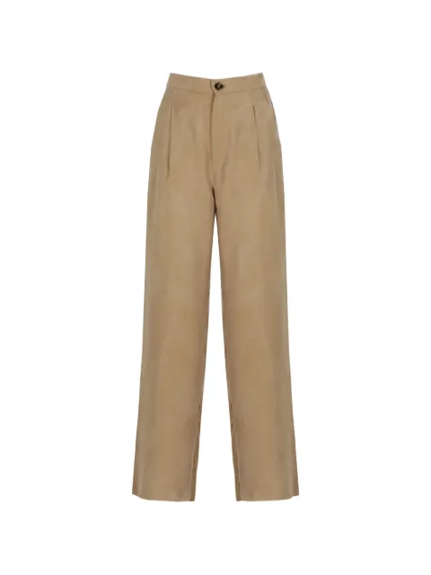 EMME pleated wide-leg trousers