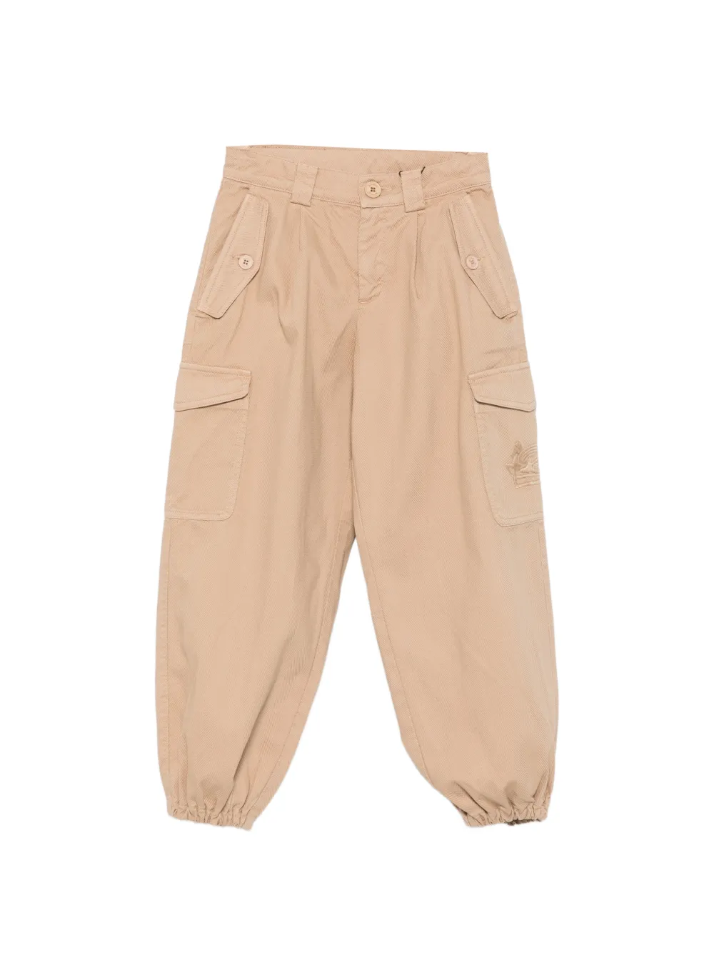 ETRO KIDS herringbone-pattern trousers - Toni neutri