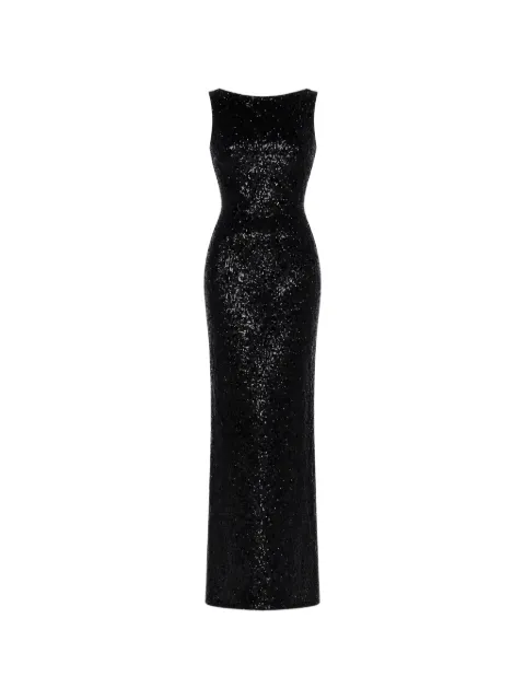ROSERRY vestido largo Kylie sin mangas bordado con lentejuelas