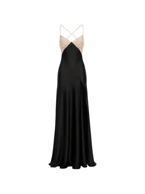 ROSERRY Seville two-tone backless maxi dress