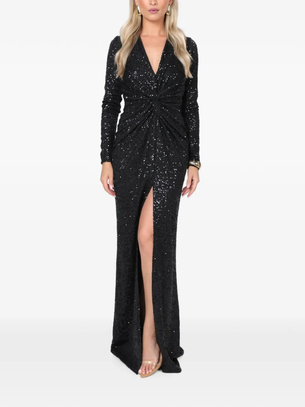 ROSERRY Scarlett maxi-dress verfraaid met pailletten Zwart