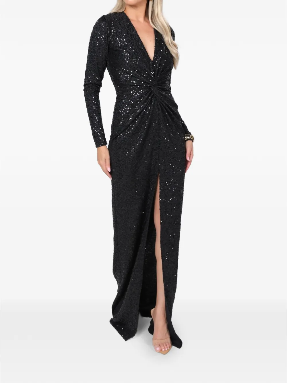 ROSERRY Scarlett maxi-dress verfraaid met pailletten Zwart