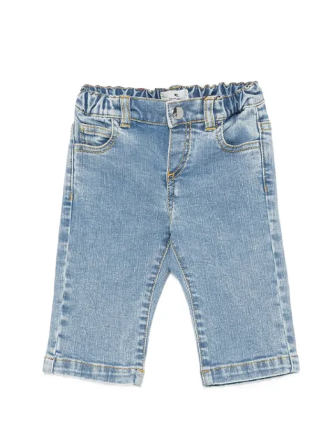 ETRO KIDS logo-embroidered jeans