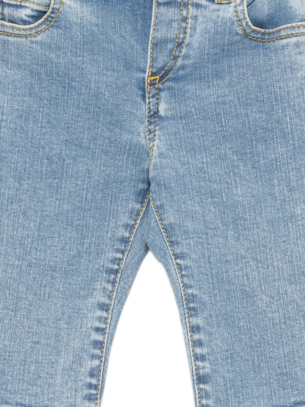 ETRO KIDS Jeans met geborduurd logo Blauw