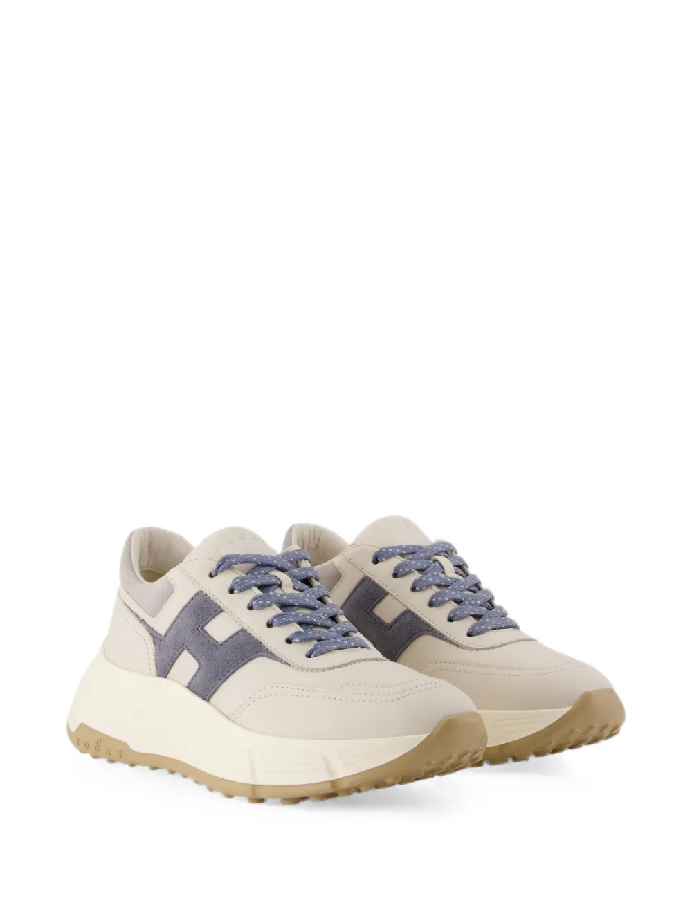 Hogan Hi-Fi panelled low-top sneakers Wit