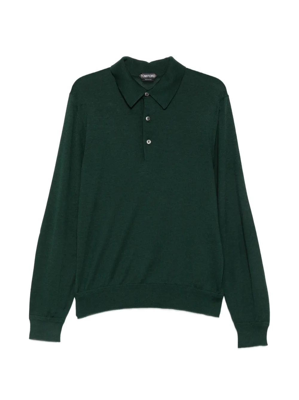TOM FORD long-sleeve polo shirt - Grün