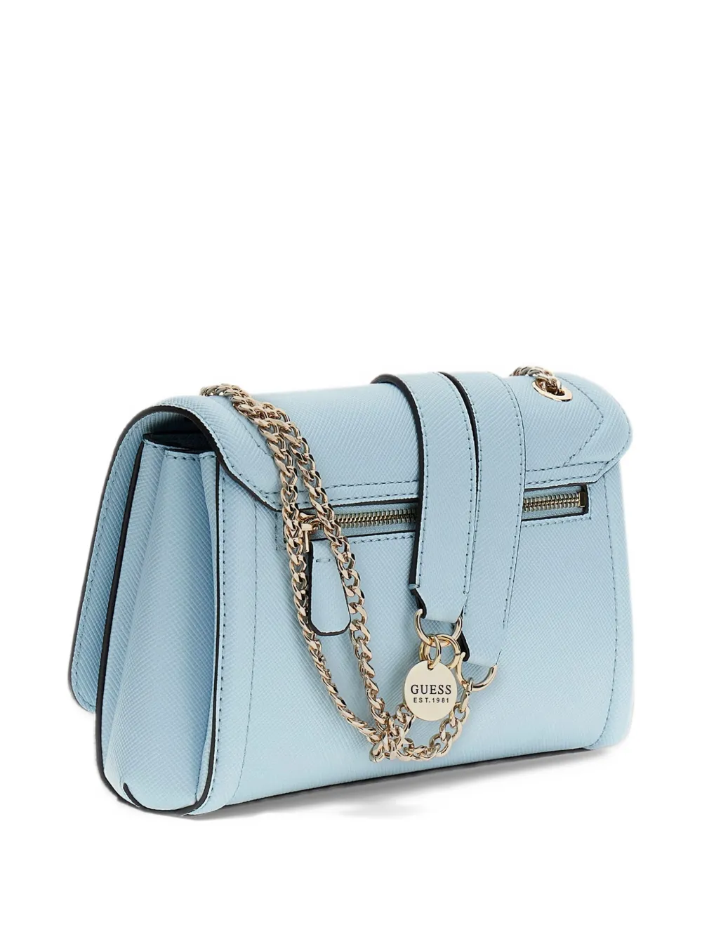 GUESS USA Noelle saffiano mini crossbody bag Blauw