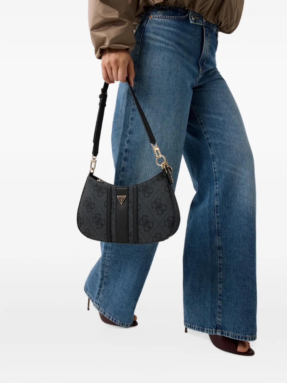 GUESS USA Noelle schoudertas Zwart