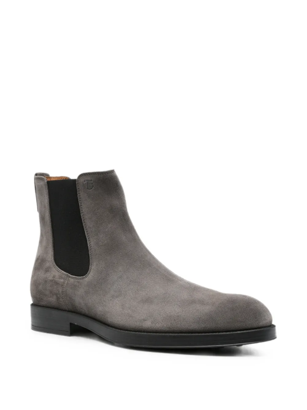 Tod's round-toe elasticated-side Chelsea boots Grijs