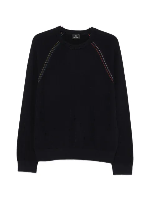 PS Paul Smith raglan-sleeve waffle-knit sweater