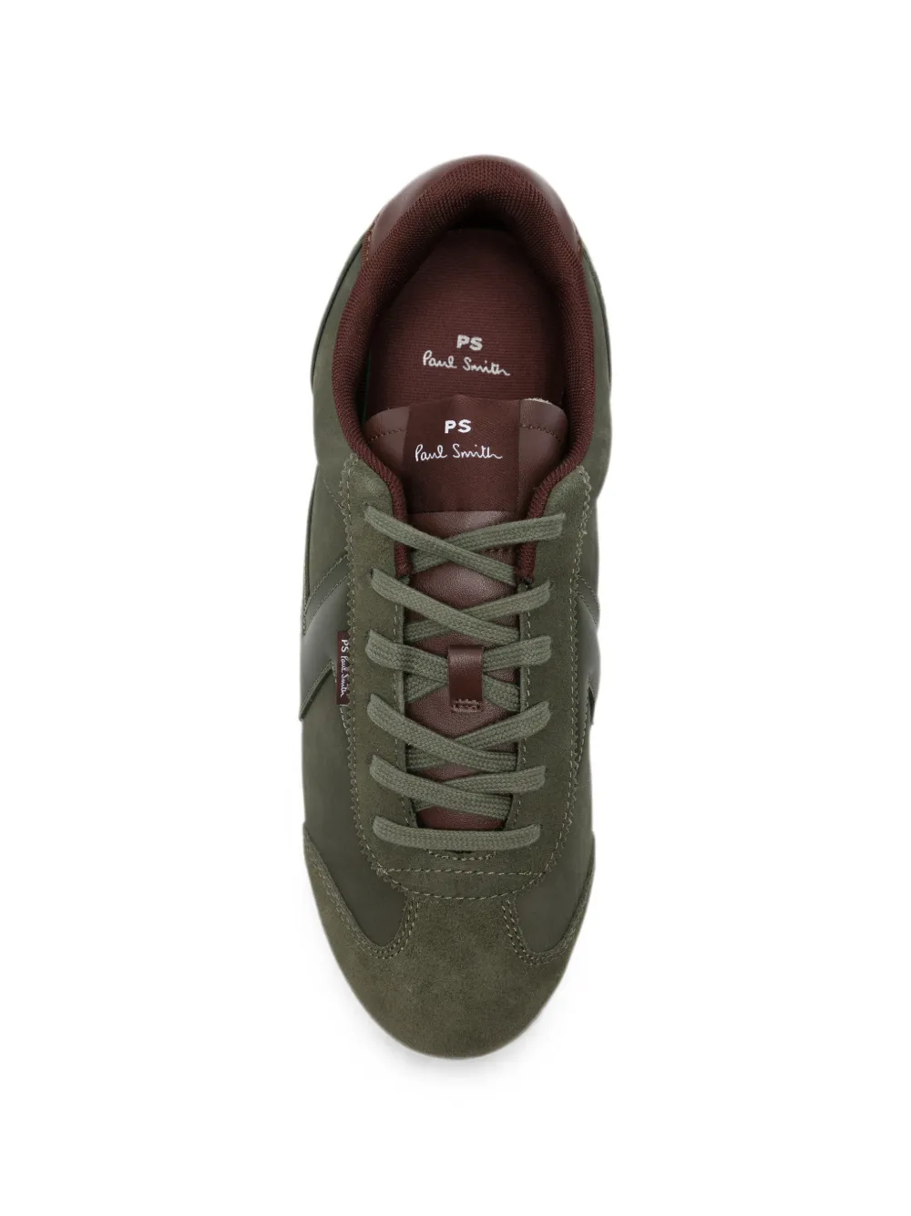 PS Paul Smith panelled leather sneakers Groen