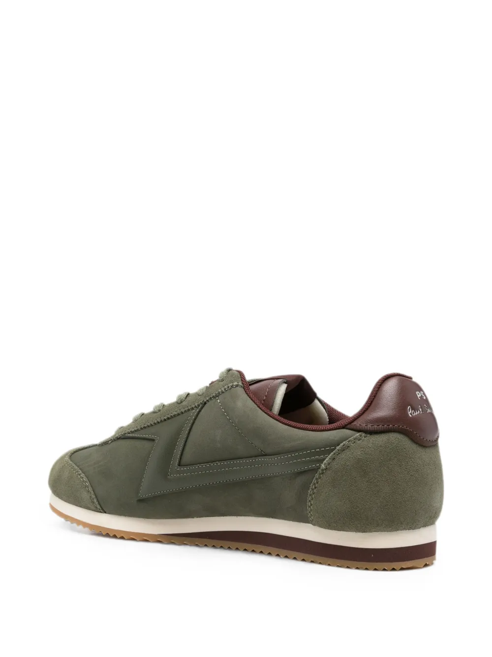 PS Paul Smith panelled leather sneakers Groen