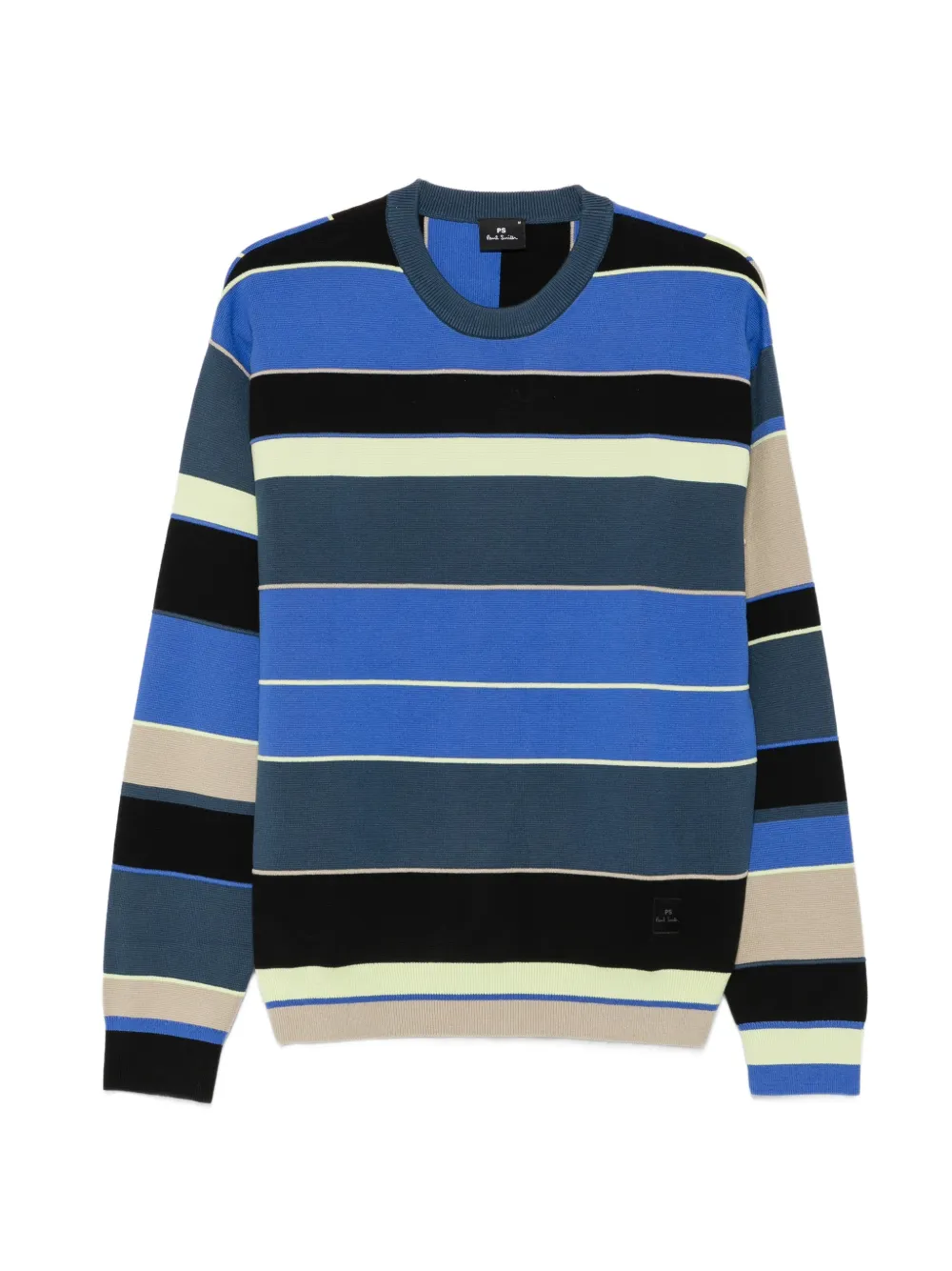 PS Paul Smith horizontal-stripe crew-neck sweater - Blu