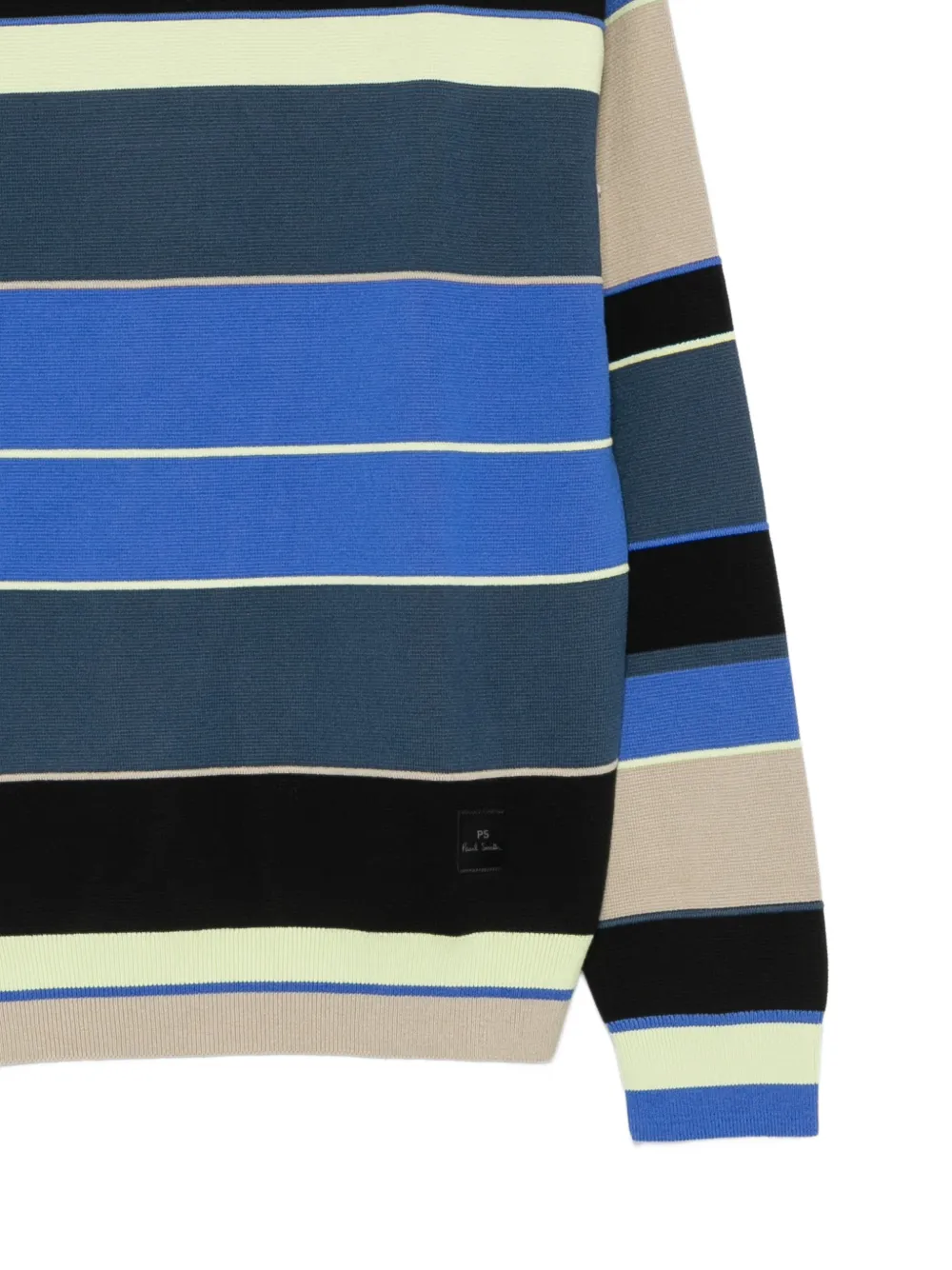 PS Paul Smith Gestreepte trui van biologisch katoen Blauw