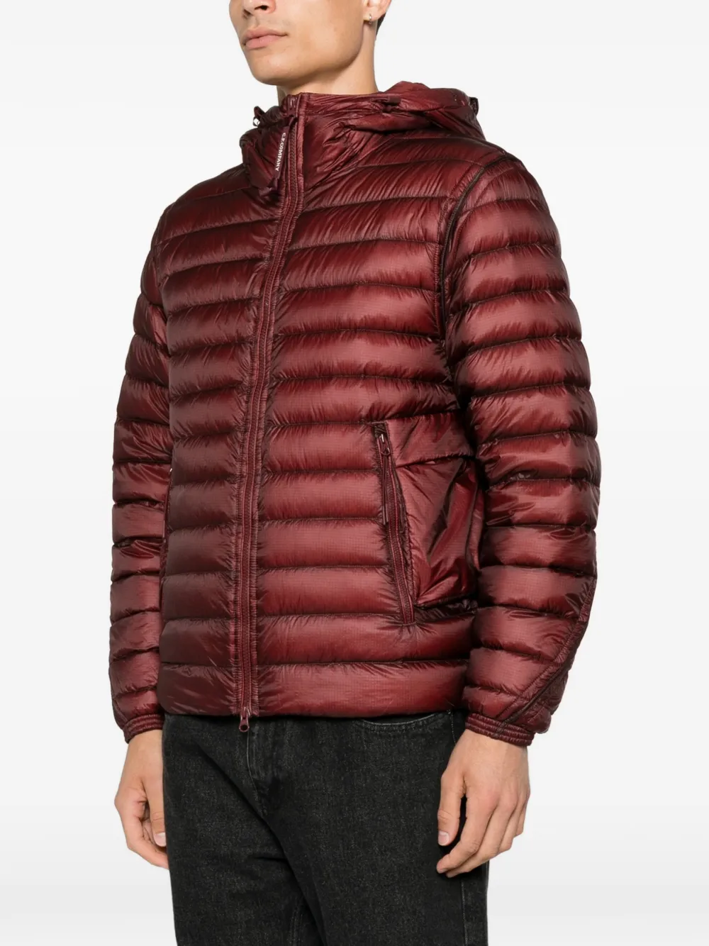 C.P. Company Gewatteerd jack met ritszak Rood